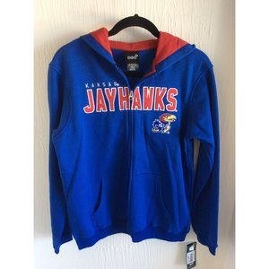 NWT Kansas Jayhawks, Youth Size XL, Full Zip Hoodie Jacket, GEN 2 Brand.